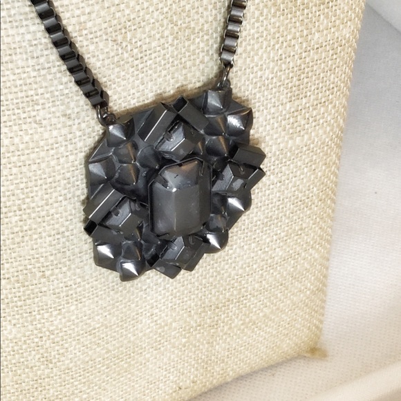 Jewelry - Med Length necklace chain unique metal sculpture